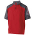 Holloway Raider Short Sleeve Pullover (229545), Color 'Carbon Print/Scarlet'