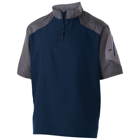 Holloway Raider Short Sleeve Pullover (229545), Color 'Carbon Print/Navy'