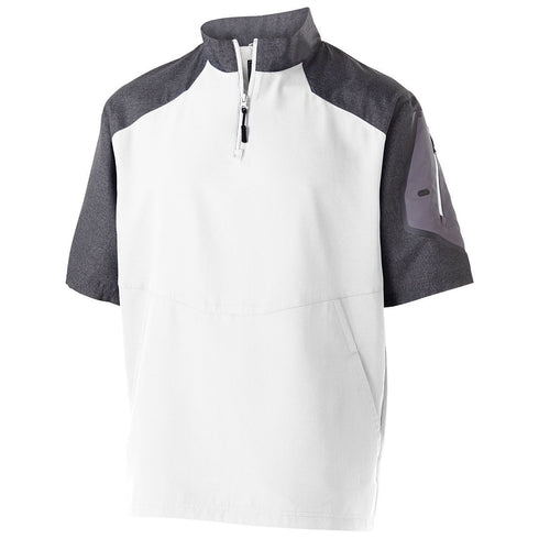 Holloway Raider Short Sleeve Pullover (229545), Color 'Carbon Print/White'