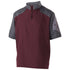 Holloway Raider Short Sleeve Pullover (229545), Color 'Carbon Print/Maroon'