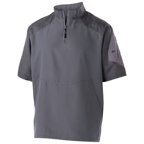 Holloway Raider Short Sleeve Pullover (229545), Color 'Carbon Print/Graphite'