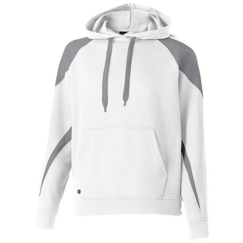 Holloway Prospect Hoodie (229546), Color 'White/Charcoal Heather'
