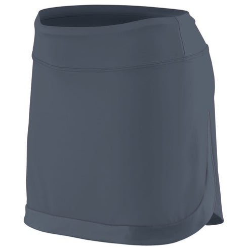Augusta Sportswear Ladies Action Color Block Skort (2410), Color 'Graphite/Graphite'