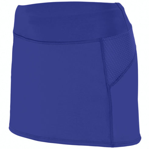 Augusta Sportswear Ladies Femfit Skort (2420), Color 'Purple/Graphite'