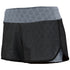 Augusta Sportswear Ladies Sadie Shorts (2424-C), Color 'Black/Graphite Plexus Print'
