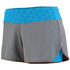 Augusta Sportswear Ladies Sadie Shorts (2424-C), Color 'Graphite/Power Blue Plexus Print'