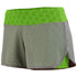 Augusta Sportswear Ladies Sadie Shorts (2424-C), Color 'Graphite/Lime Plexus Print'