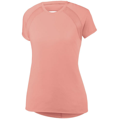 Augusta Sportswear Ladies Flounce Jersey (2432-C), Color 'Coral'