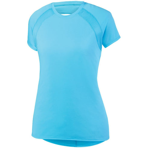 Augusta Sportswear Ladies Flounce Jersey (2432-C), Color 'Aqua'