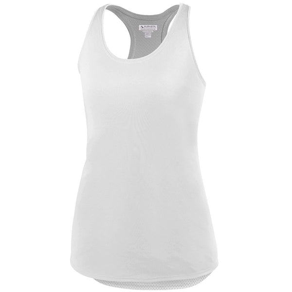 Augusta Sportswear Ladies Sojourner Tank (2434), Color 'White'