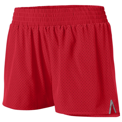 Augusta Sportswear Ladies Quintessence Shorts (2562-C), Color 'Red'