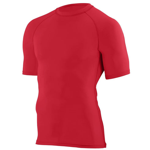 Augusta Sportswear Hyperform Compression Short Sleeve Tee (2600), Color 'Red'