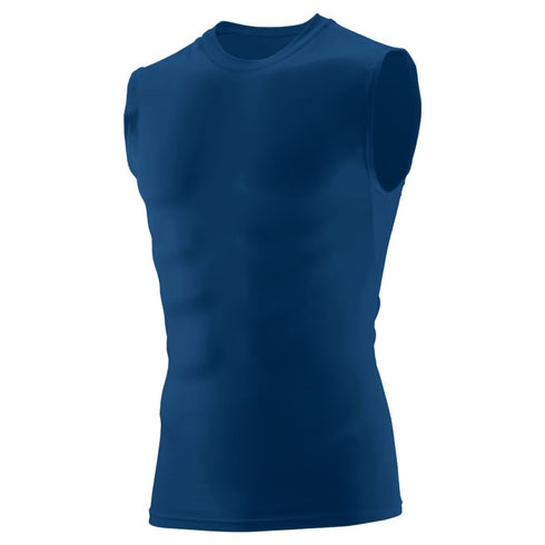 Augusta Sportswear Hyperform Compression Sleeveless Tee (2602), Color 'Navy'