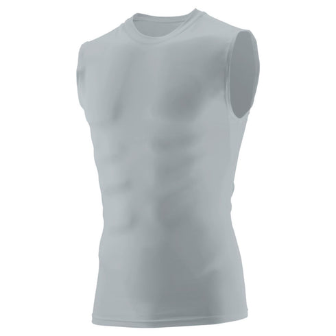Augusta Sportswear Hyperform Compression Sleeveless Tee (2602), Color 'Silver'