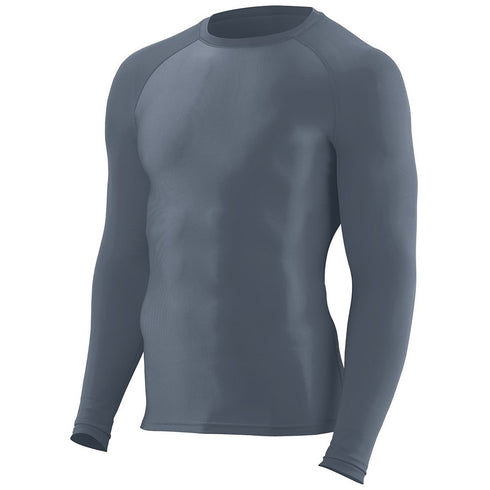 Augusta Sportswear Hyperform Compression Long Sleeve Tee (2604), Color 'Graphite'