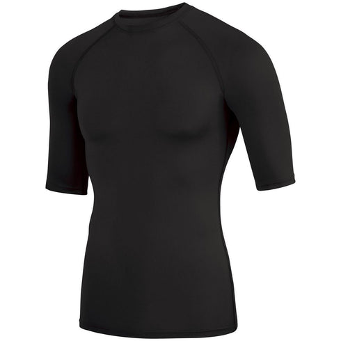 Augusta Sportswear Hyperform Compression Half Sleeve Tee (2606), Color 'Black'