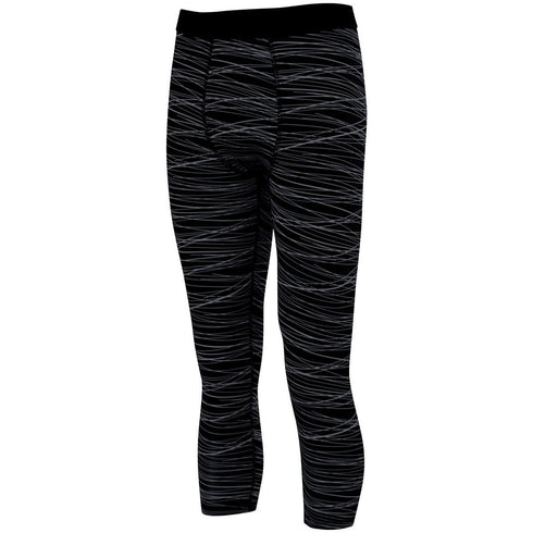 Augusta Sportswear Hyperform Compression Calf-Length Tight (2618), Color 'Black/Graphite Print'