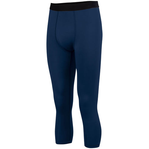 Augusta Sportswear Youth Hyperform Compression Calf-Length Tight (2619), Color 'Navy'