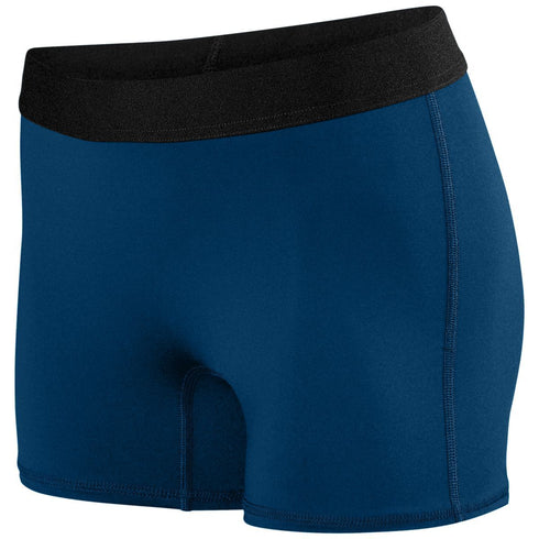 Augusta Sportswear Ladies Hyperform Fitted Shorts (2625), Color 'Navy'