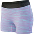 Augusta Sportswear Ladies Hyperform Fitted Shorts (2625), Color 'Light Lavender/Aqua Print'