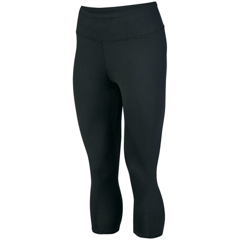 Augusta Sportswear Ladies Hyperform Compression Capri (2628), Color 'Black'