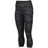 Augusta Sportswear Ladies Hyperform Compression Capri (2628), Color 'Black/Graphite Print'