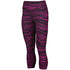 Augusta Sportswear Ladies Hyperform Compression Capri (2628), Color 'Black/Pink Print'