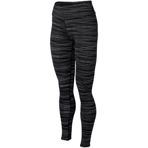 Augusta Sportswear Ladies Hyperform Compression Tight (2630), Color 'Black/Graphite Print'