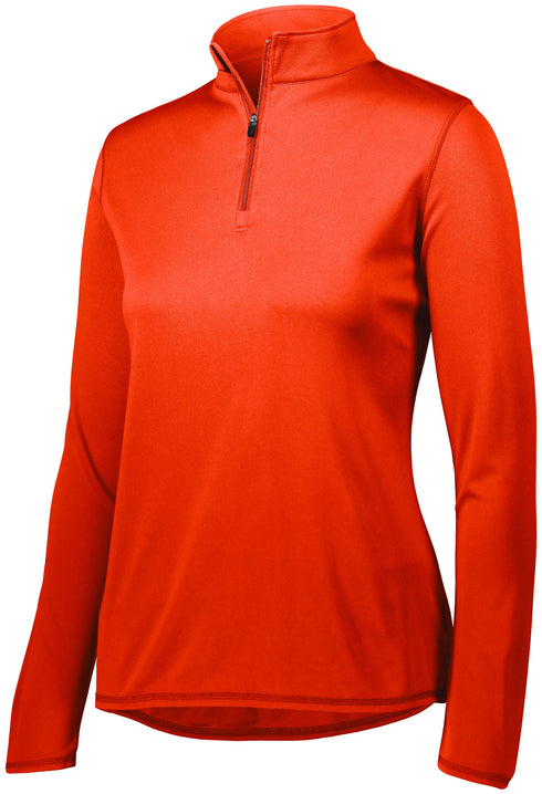 Augusta Sportswear Ladies Attain Wicking 1/4 Zip Pullover (2787), Color 'Orange'