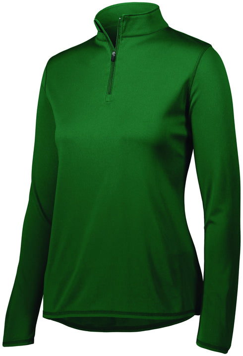 Augusta Sportswear Ladies Attain Wicking 1/4 Zip Pullover (2787), Color 'Dark Green'