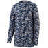 Augusta Sportswear Digi Camo Wicking Long Sleeve T-Shirt (2788), Color 'Navy Digi'