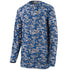 Augusta Sportswear Digi Camo Wicking Long Sleeve T-Shirt (2788), Color 'Royal Digi'