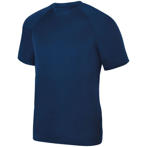 Augusta Sportswear Attain Wicking Raglan Sleeve Tee (2790), Color 'Navy'