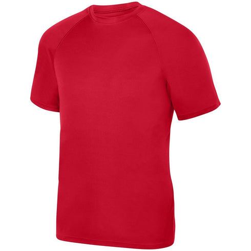 Augusta Sportswear Youth Attain Wicking Raglan Sleeve Tee (2791), Color 'Red'