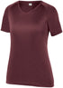 Augusta Sportswear Ladies Attain Raglan Sleeve Wicking Tee (2792-C), Color 'Maroon'