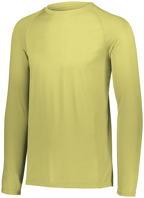 Augusta Sportswear Attain Wicking Long Sleeve Tee (2795), Color 'Vegas Gold'