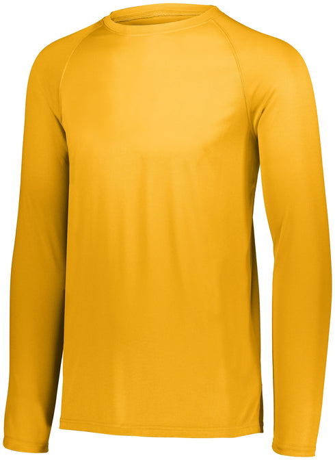 Augusta Sportswear Youth Attain Wicking Long Sleeve Tee (2796), Color 'Gold'