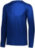 Augusta Sportswear Youth Attain Wicking Long Sleeve Tee (2796), Color 'Navy'