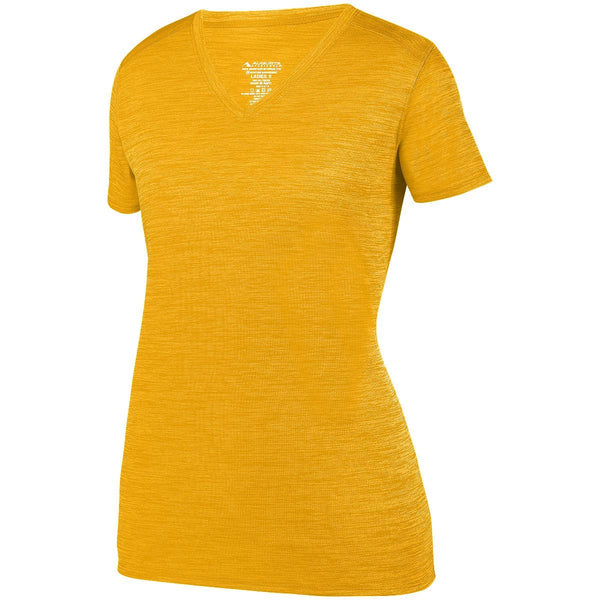 Augusta Sportswear Ladies Shadow Tonal Heather Training Tee (2902), Color 'Gold'