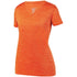 Augusta Sportswear Ladies Shadow Tonal Heather Training Tee (2902), Color 'Orange'