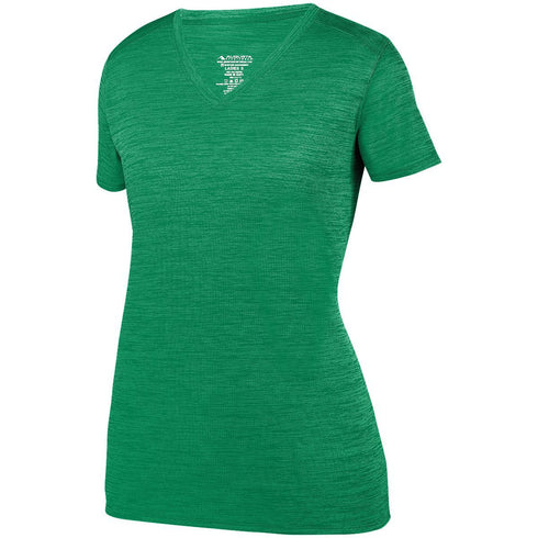 Augusta Sportswear Ladies Shadow Tonal Heather Training Tee (2902), Color 'Kelly'