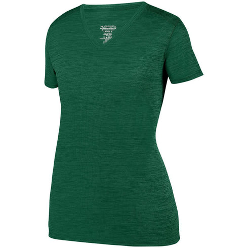 Augusta Sportswear Ladies Shadow Tonal Heather Training Tee (2902), Color 'Dark Green'
