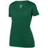 Augusta Sportswear Ladies Shadow Tonal Heather Training Tee (2902), Color 'Dark Green'