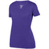 Augusta Sportswear Ladies Shadow Tonal Heather Training Tee (2902), Color 'Purple'