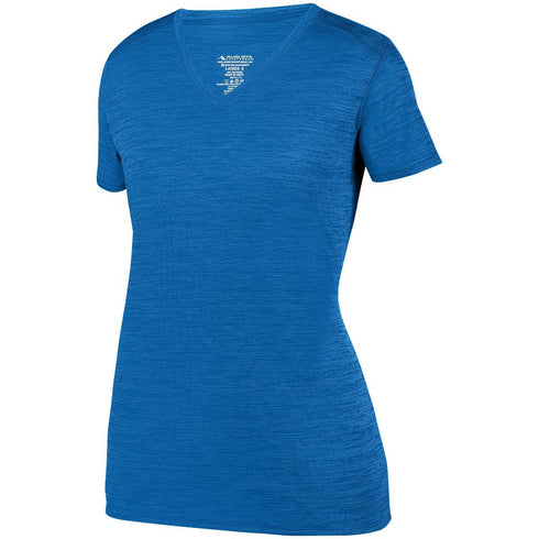 Augusta Sportswear Ladies Shadow Tonal Heather Training Tee (2902), Color 'Royal'