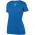Augusta Sportswear Ladies Shadow Tonal Heather Training Tee (2902), Color 'Royal'