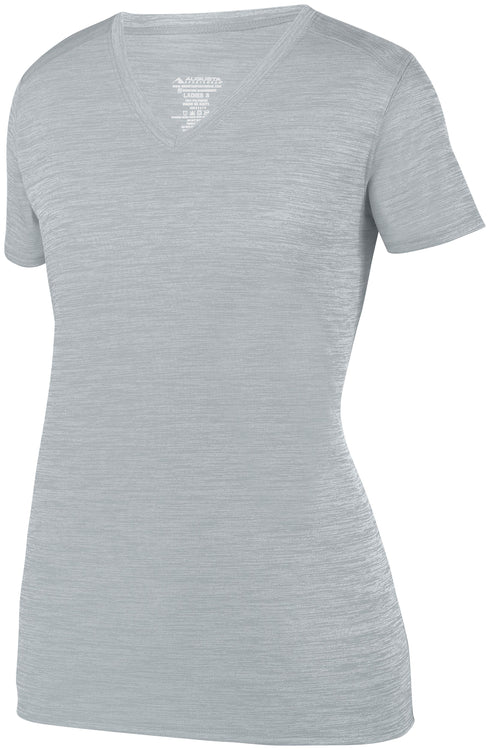 Augusta Sportswear Ladies Shadow Tonal Heather Training Tee (2902), Color 'Silver'