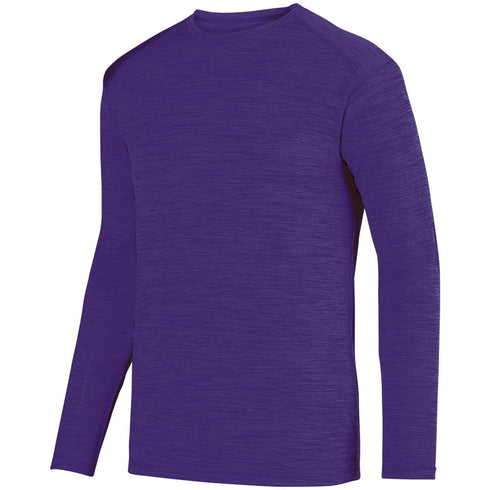 Augusta Sportswear Shadow Tonal Heather Long Sleeve Tee (2903), Color 'Purple'