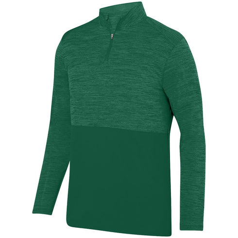 Augusta Sportswear Shadow Tonal Heather 1/4 Zip Pullover (2908), Color 'Dark Green'