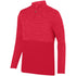 Augusta Sportswear Shadow Tonal Heather 1/4 Zip Pullover (2908), Color 'Red'
